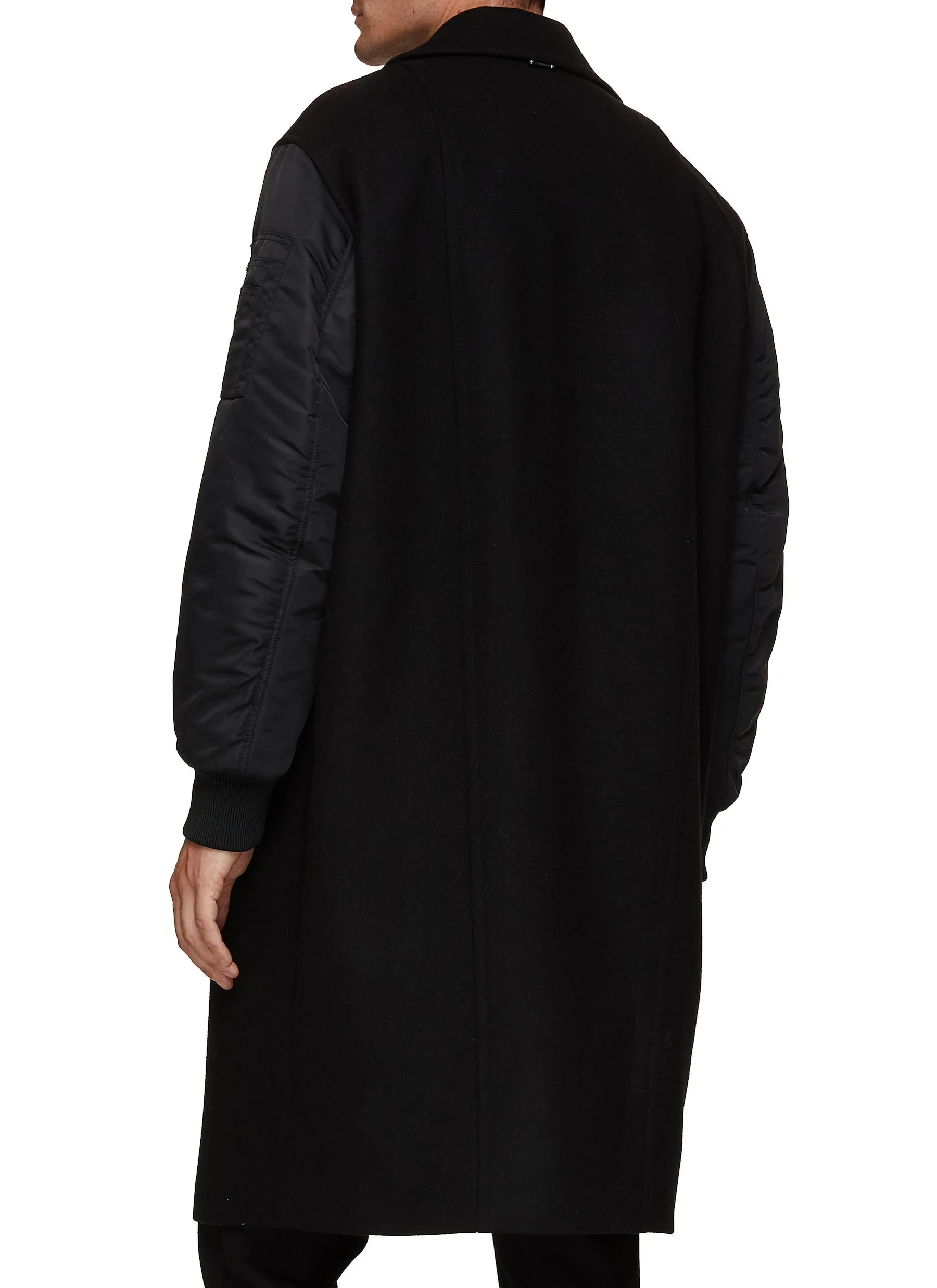 Neil Barrett Single Breasted Oversized Opera Coat