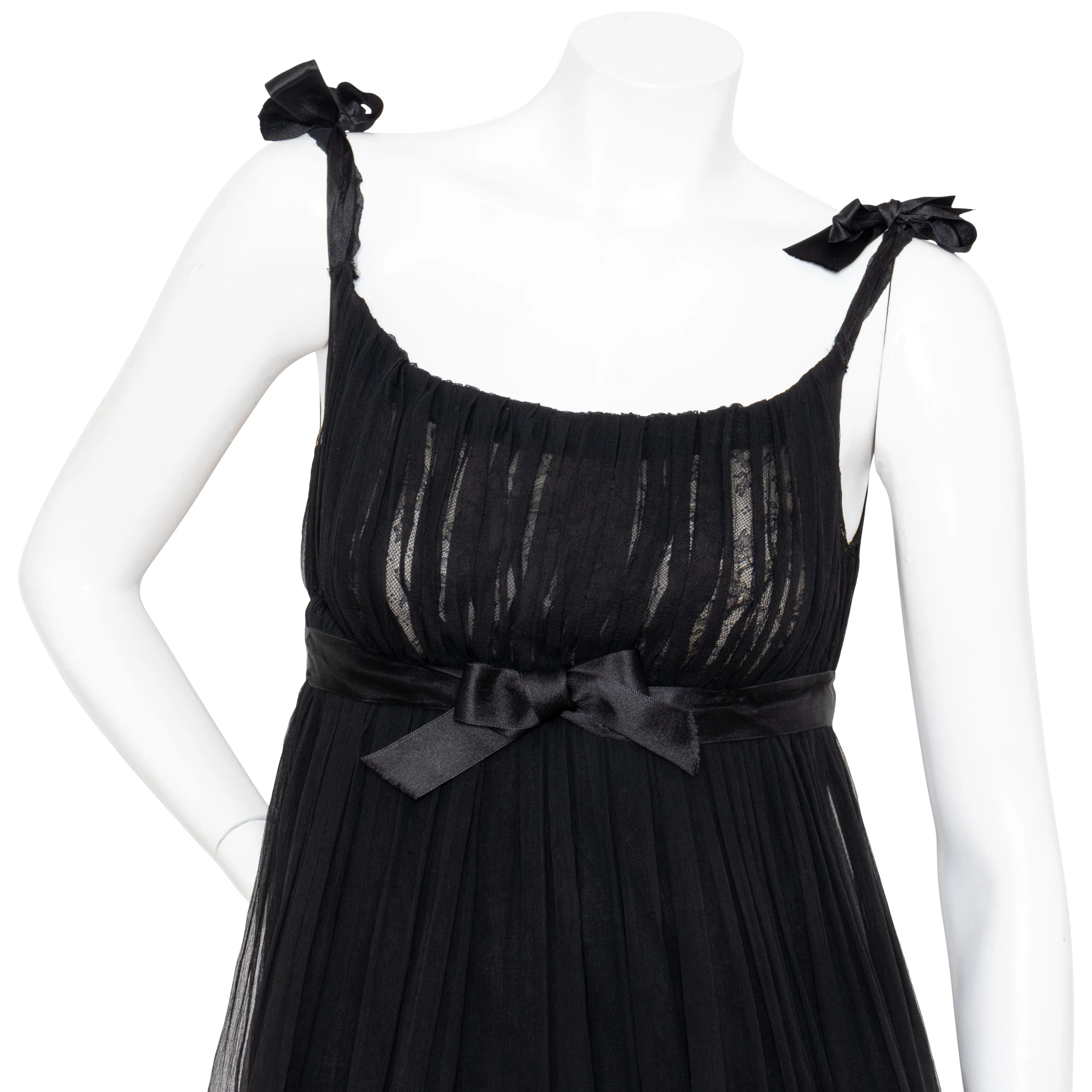 Chiffon Lace Babydoll Dress from the 1960s