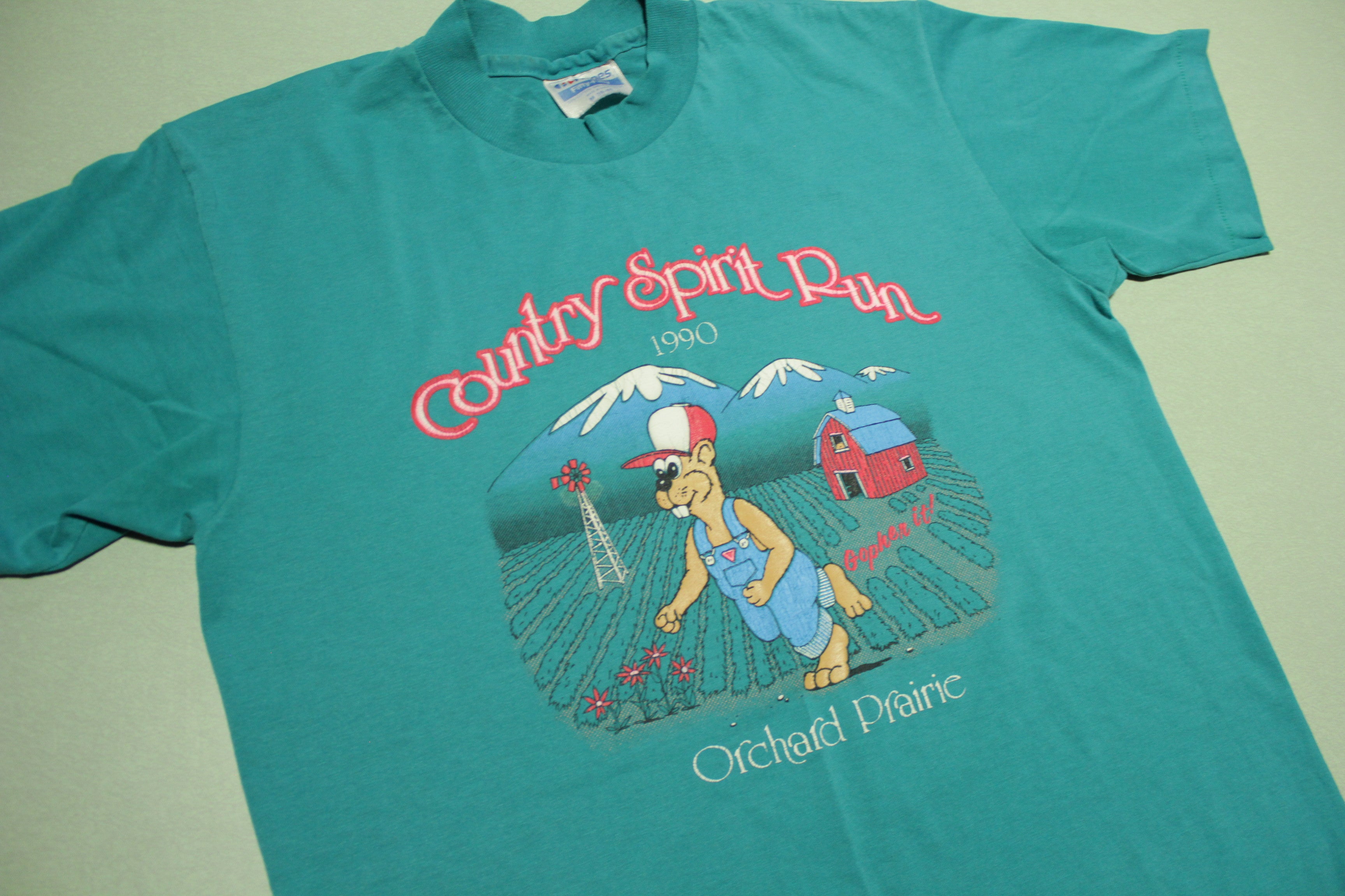 1990 Country Spirit Run Vintage 90s Orchard Prairie Single Stitch T-Shirt