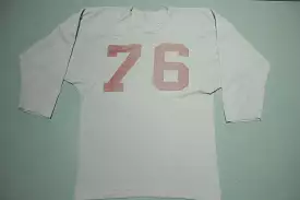 76 Vintage 1970s Distressed Single Stitch High School Collegiate Football Jersey T-Shirt