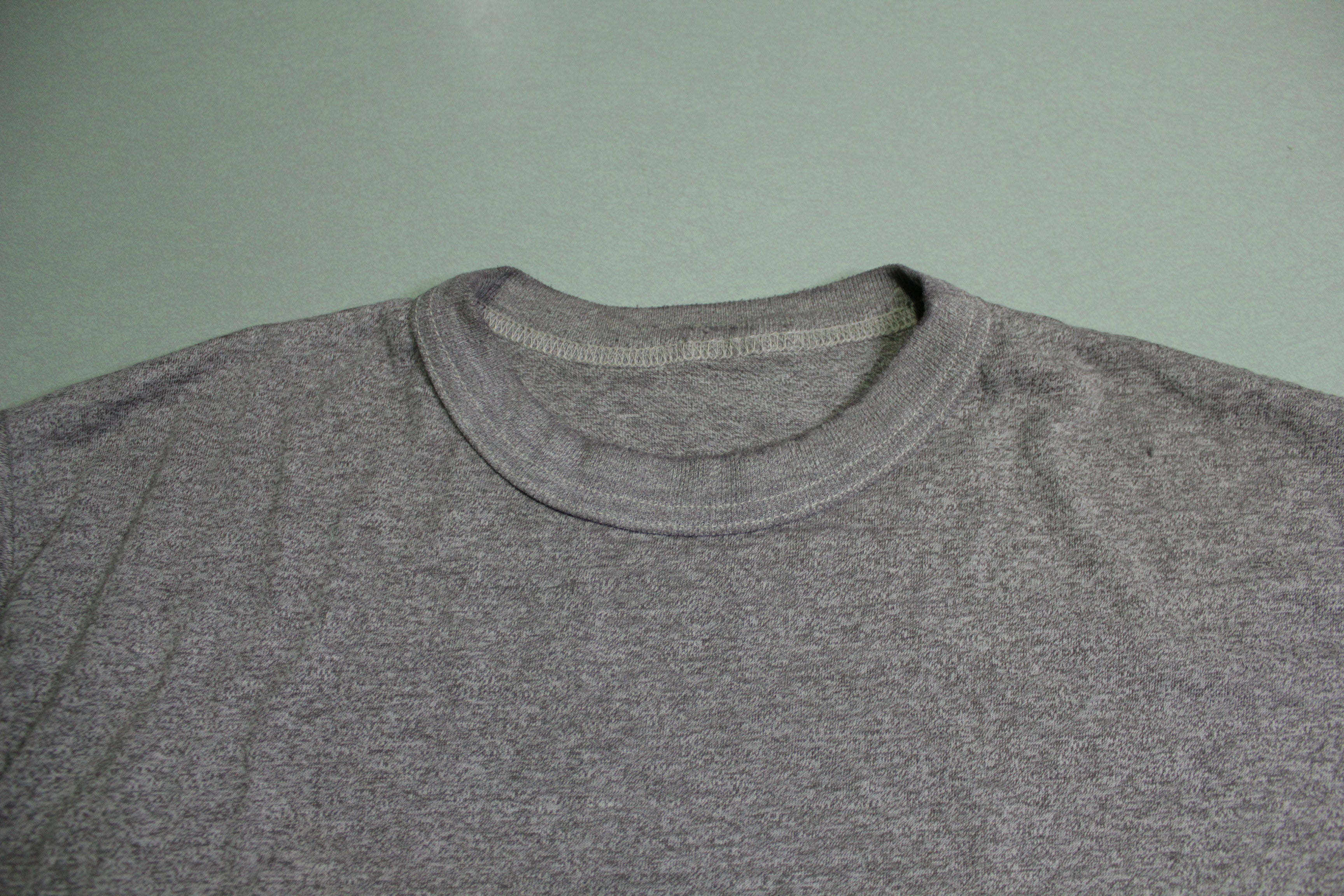 80's Army Vintage PT T-Shirt - Heathered Gray - Single Stitch