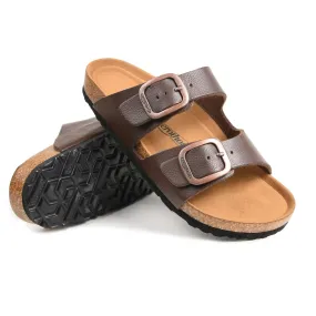 Aerothotic Arete Slide Sandals Brown