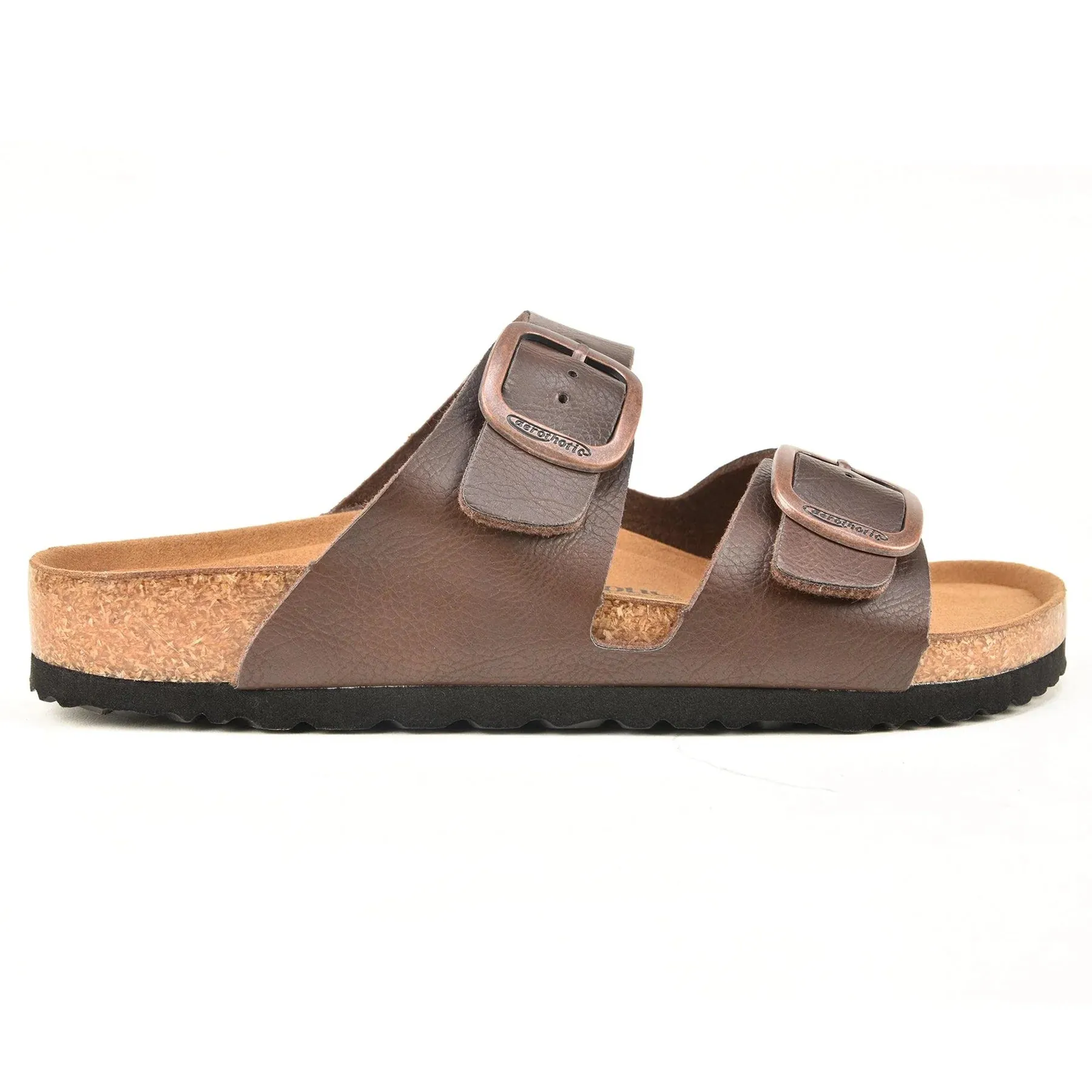 Aerothotic Arete Slide Sandals Brown