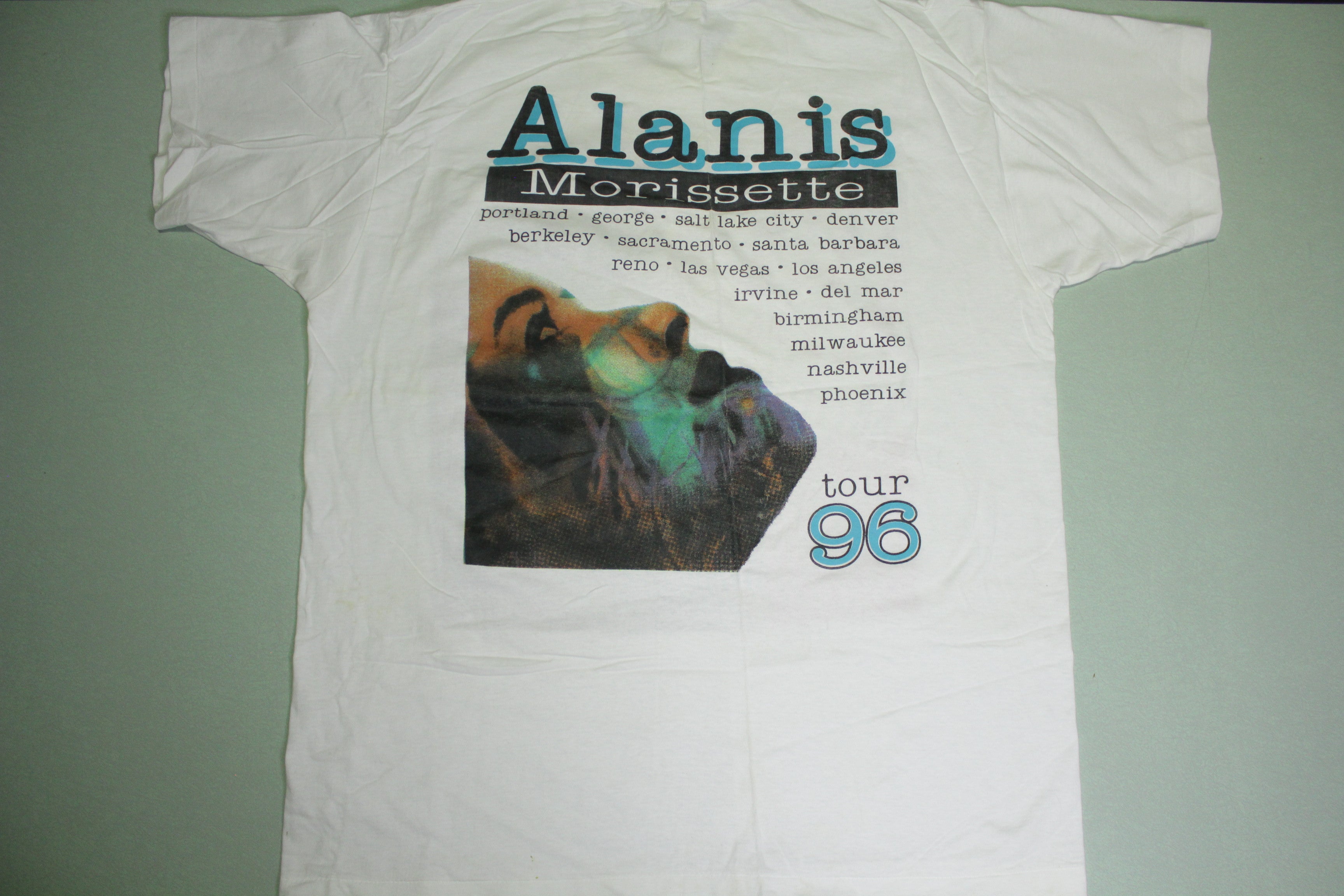 Alanis Morissette 1996 Jagged Little Pill Vintage Concert Tour T-Shirt