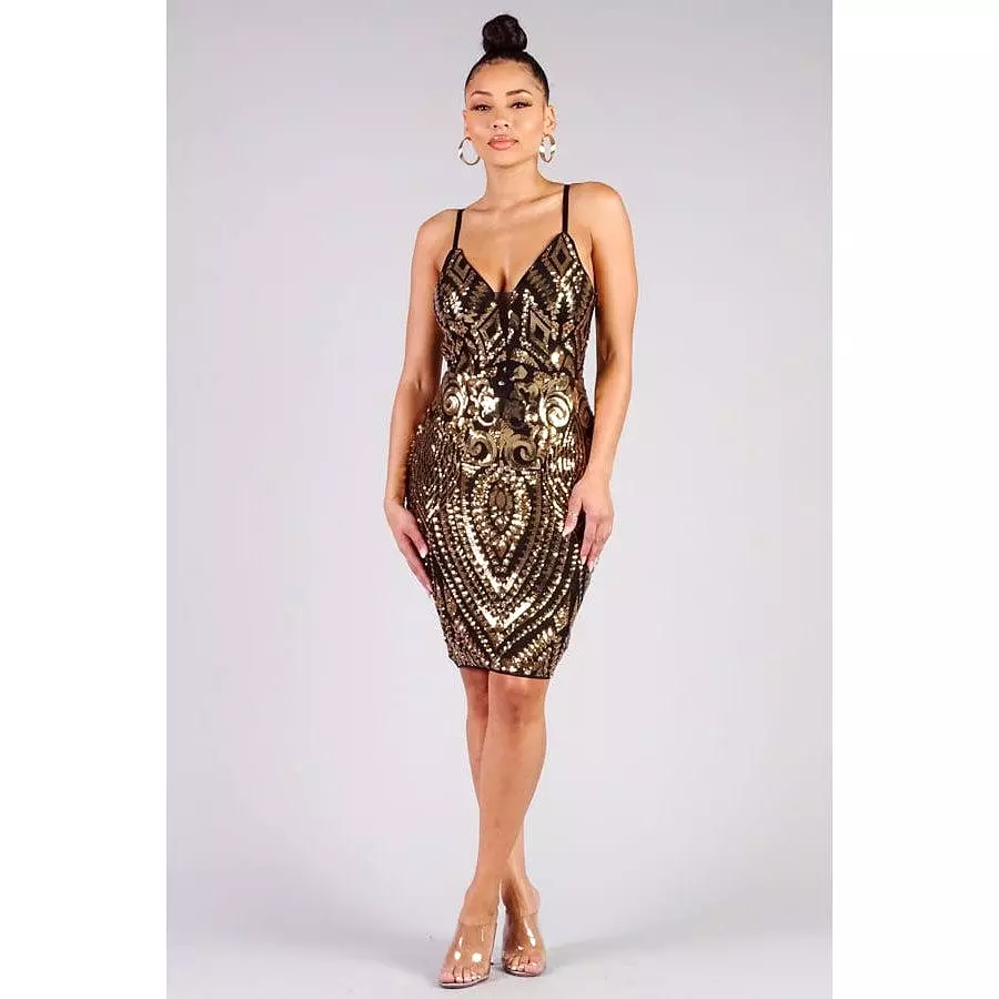 Alexander Thomas Sequin Mini Dress