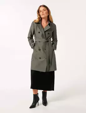 Alicia Petite Trench Coat.