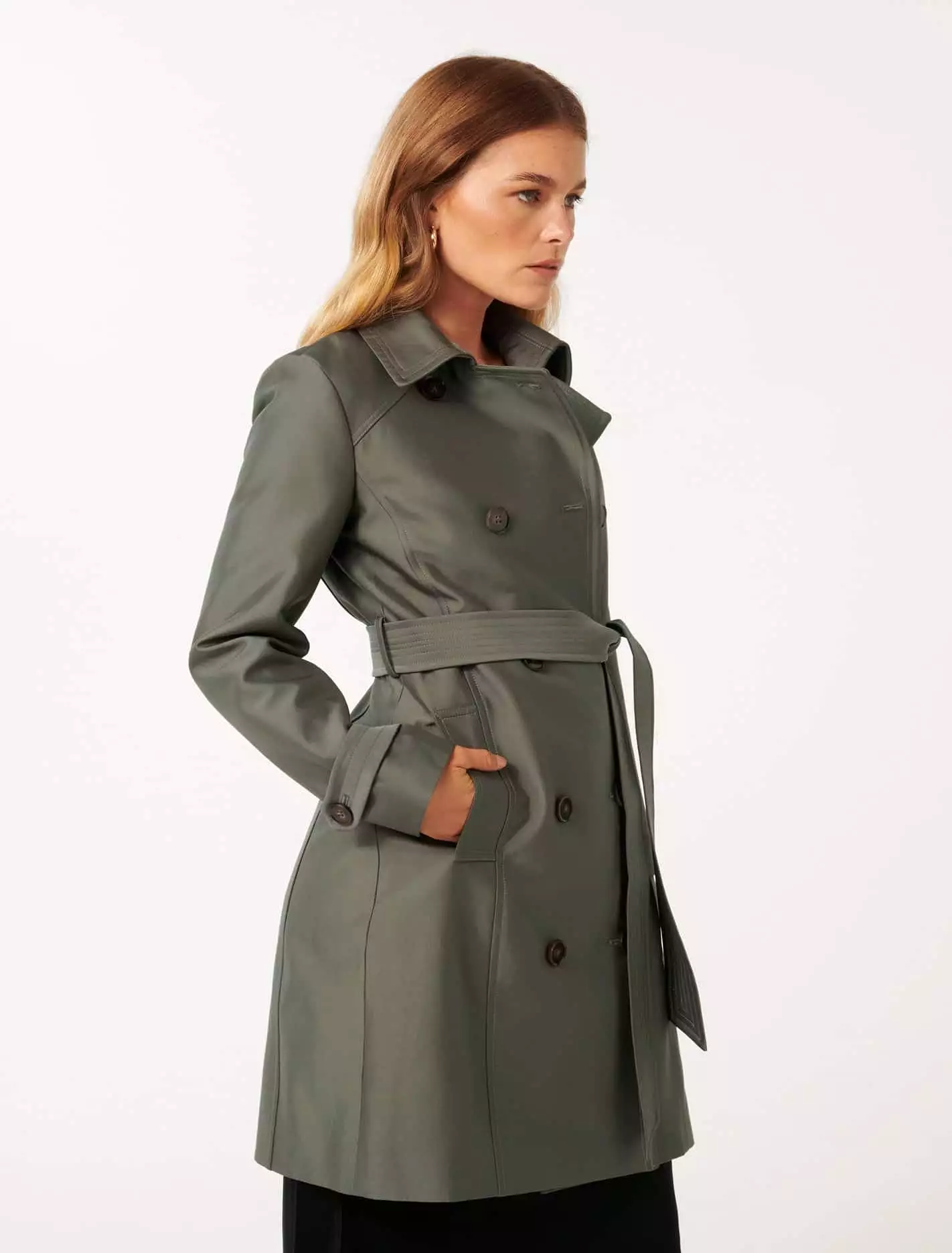 Alicia Petite Trench Coat.