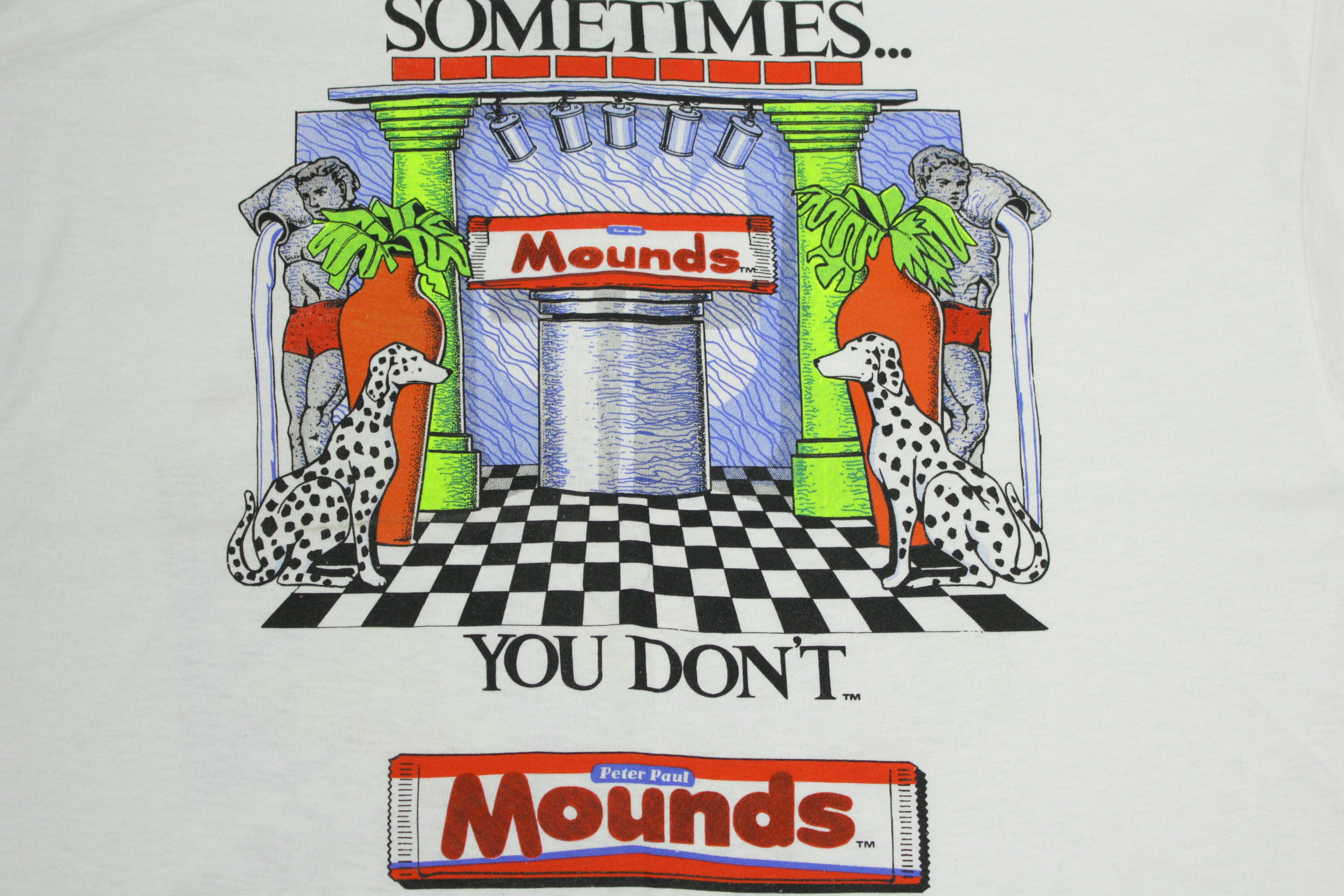 Almond Joy Mounds Nutty Vintage 90s USA T-Shirt