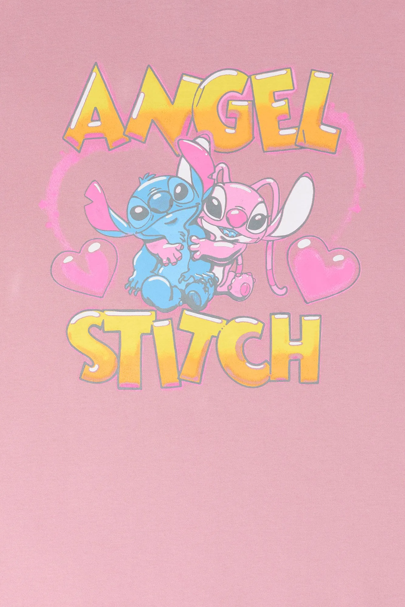 Angel and Stitch Printed Men's Graphic Tee