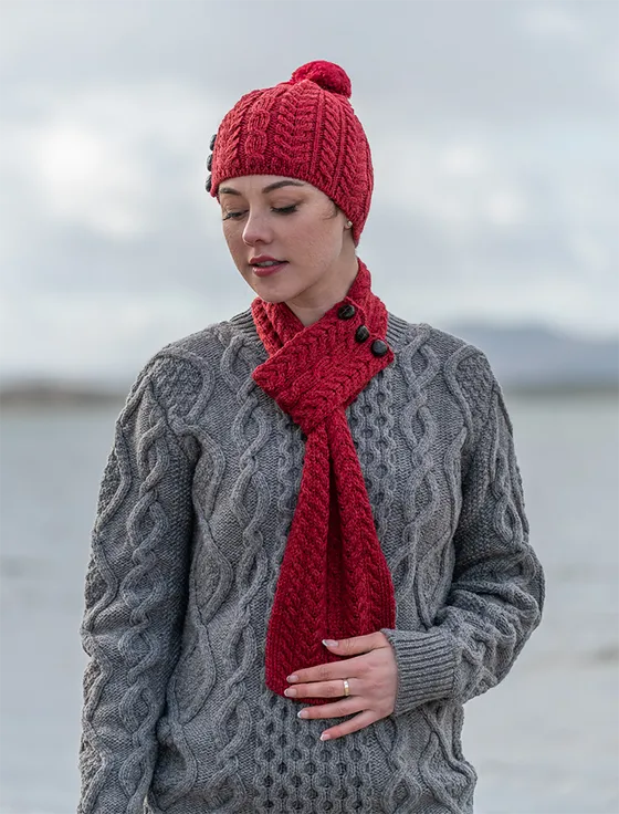 Aran Infinity Scarf