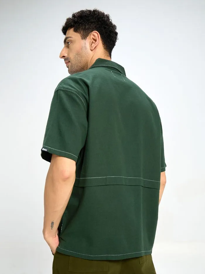 Army Green Stitched Shirt for Men Online in India -Beyoung