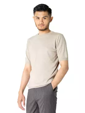 ash grey crew neck tee