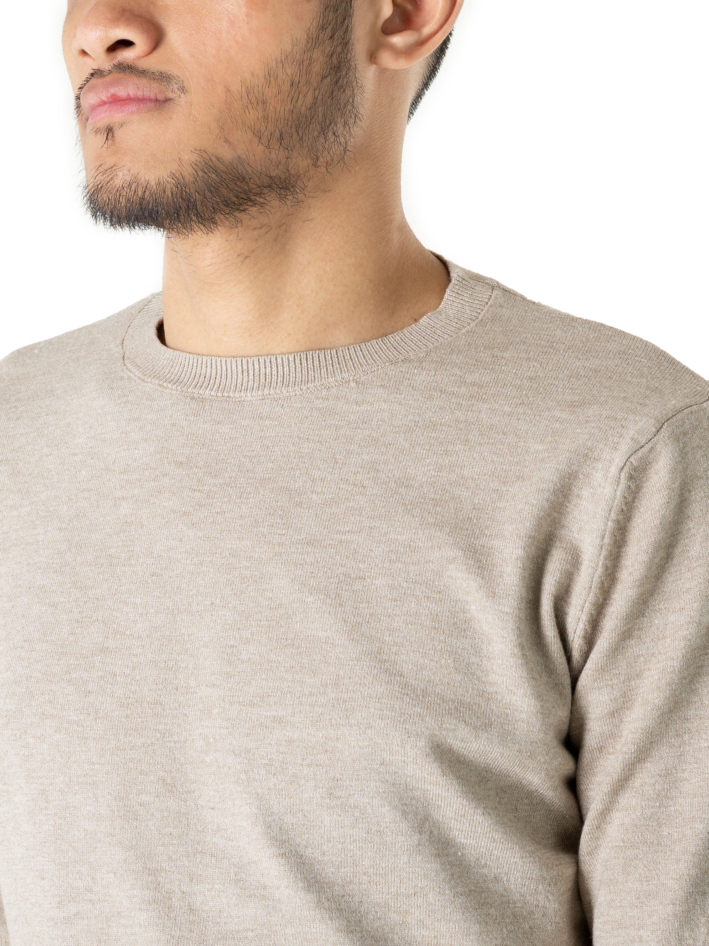 ash grey crew neck tee