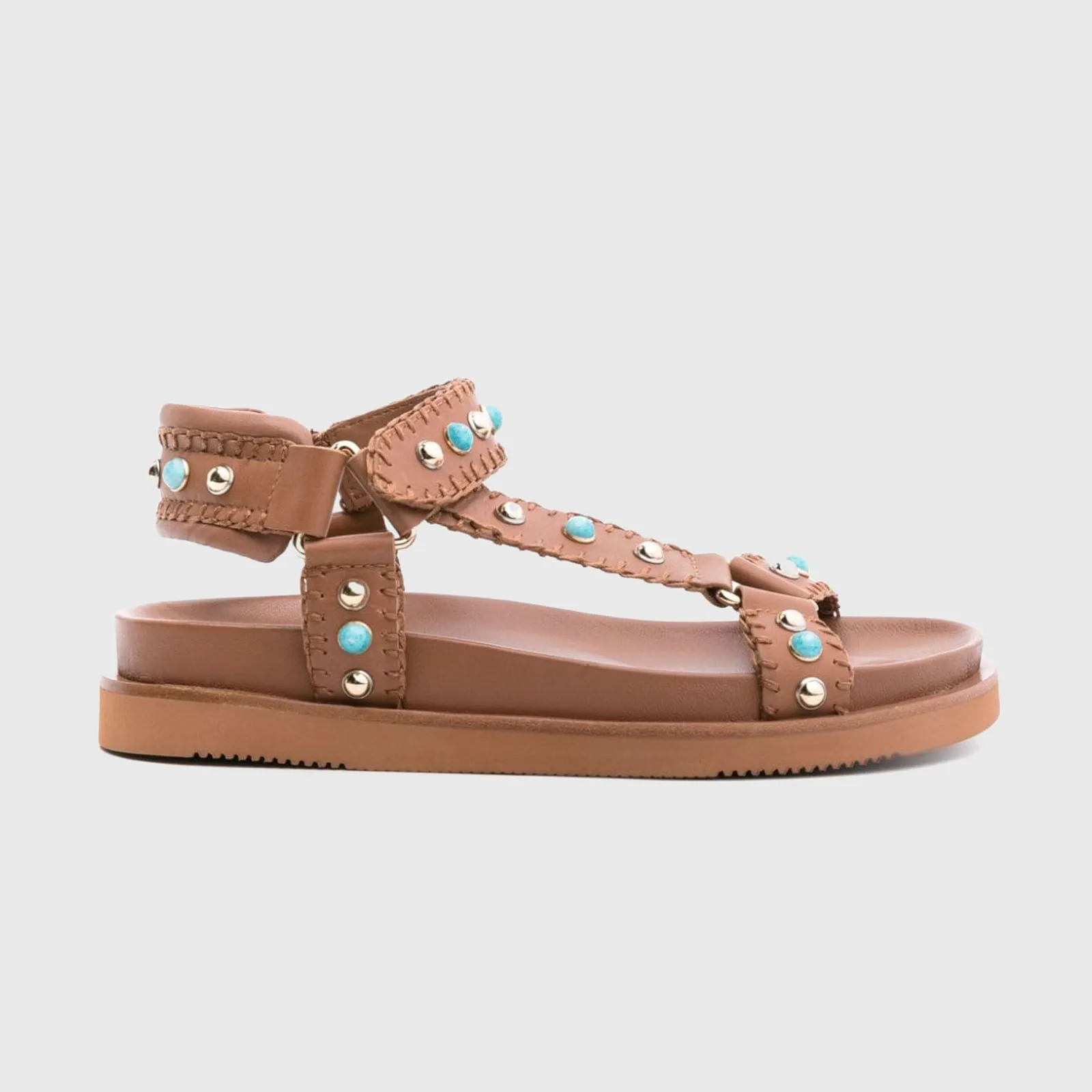 Ash Sandalo Utopia Leather Cuoio - Shop now for trendy sandals in leather finish.