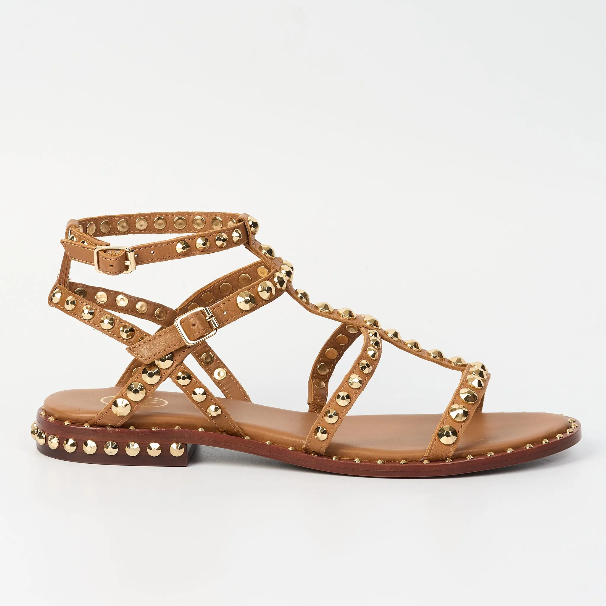 ash sandals with precious studs and leather for women