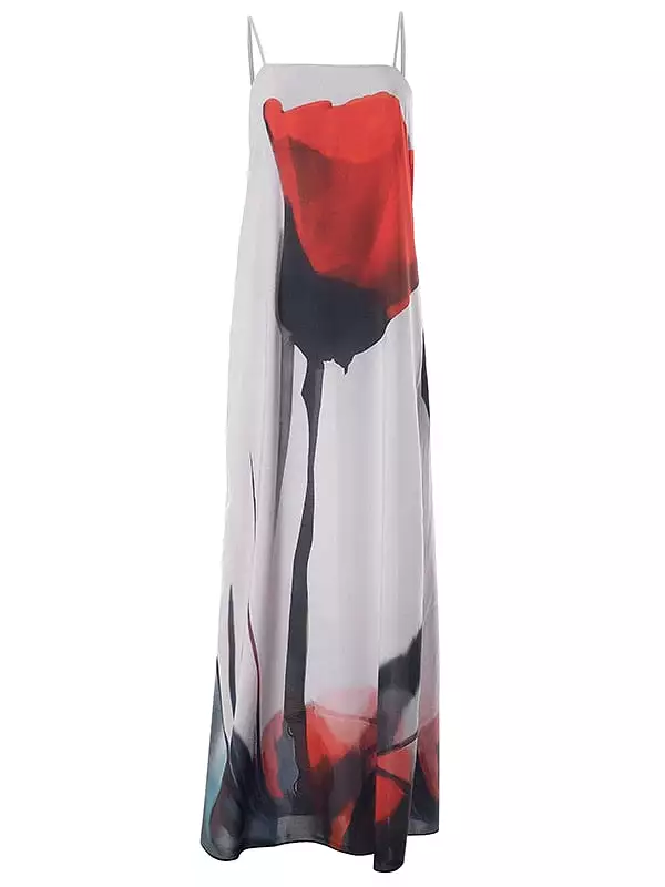 Ashore Shop 2023 Summer Maxi Dress Spaghetti Strap Floral Print