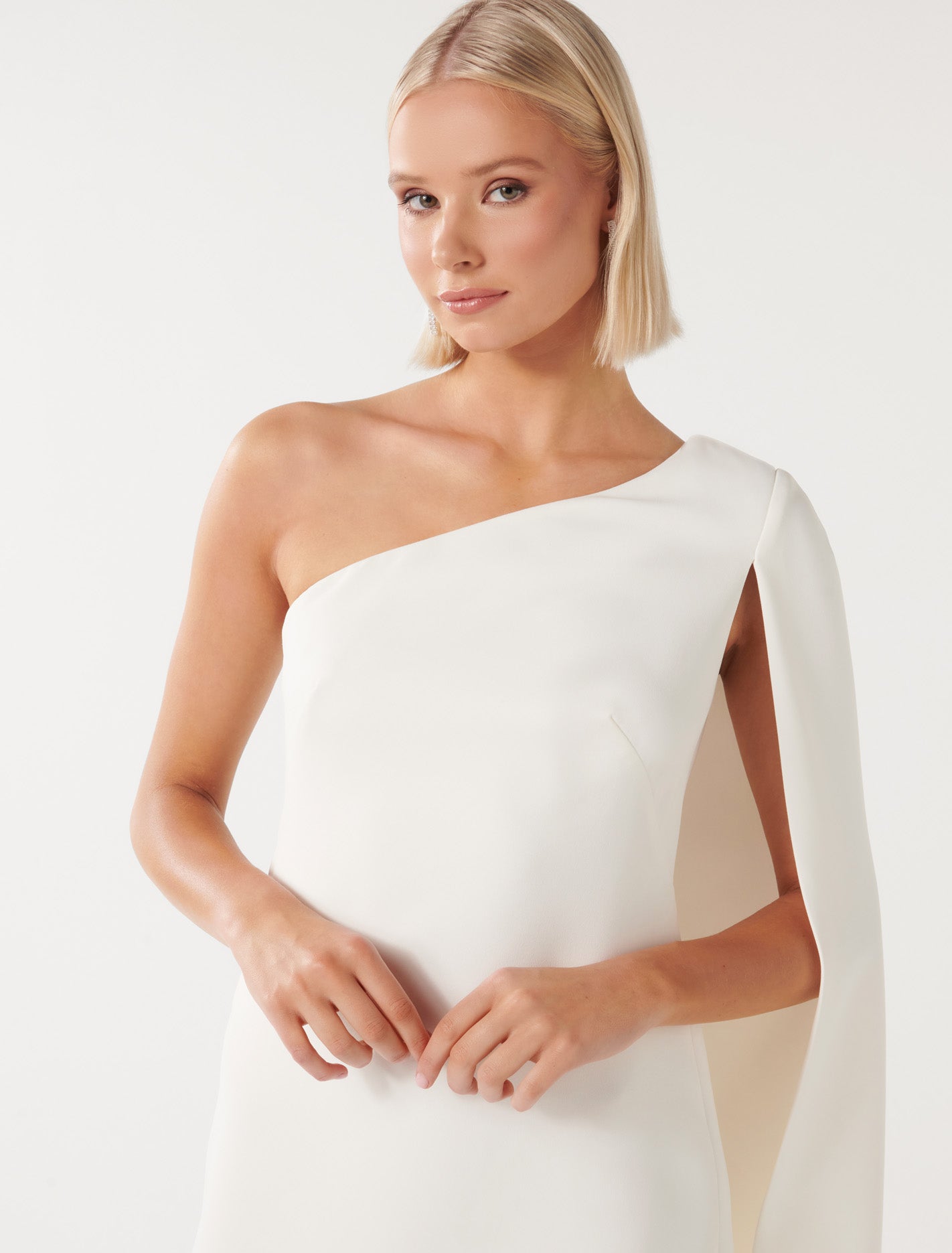 Asymm Cape Mini Dress - Hartley Collection | Shop Now