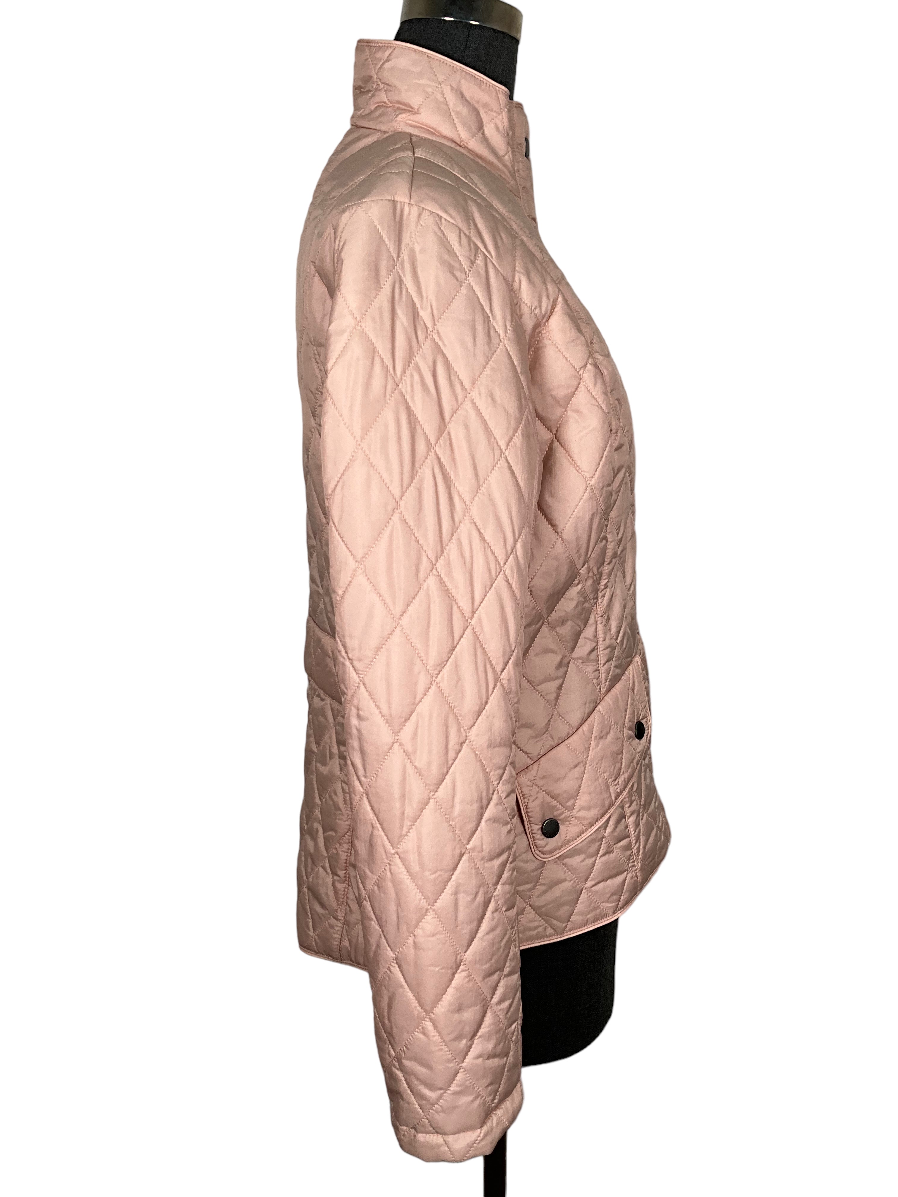 Barbour Down Jacket Pink Quilted M Size