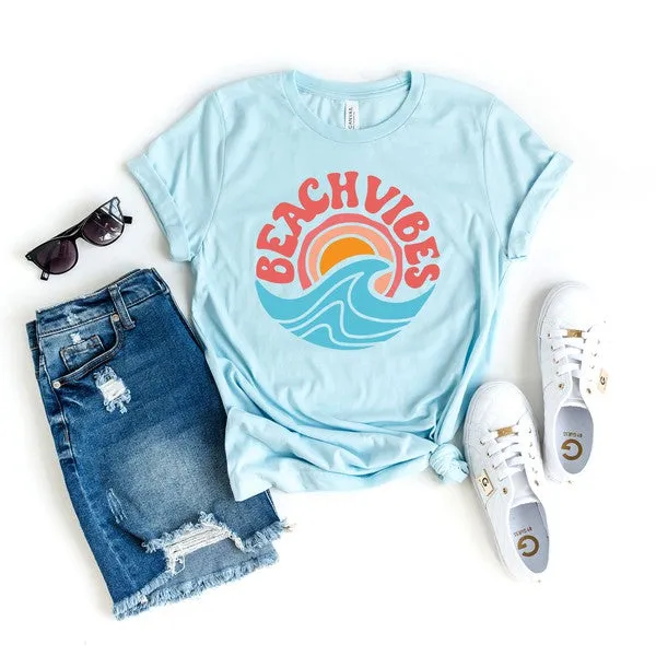 Beach Vibes Short Sleeve Graphic T-Shirt