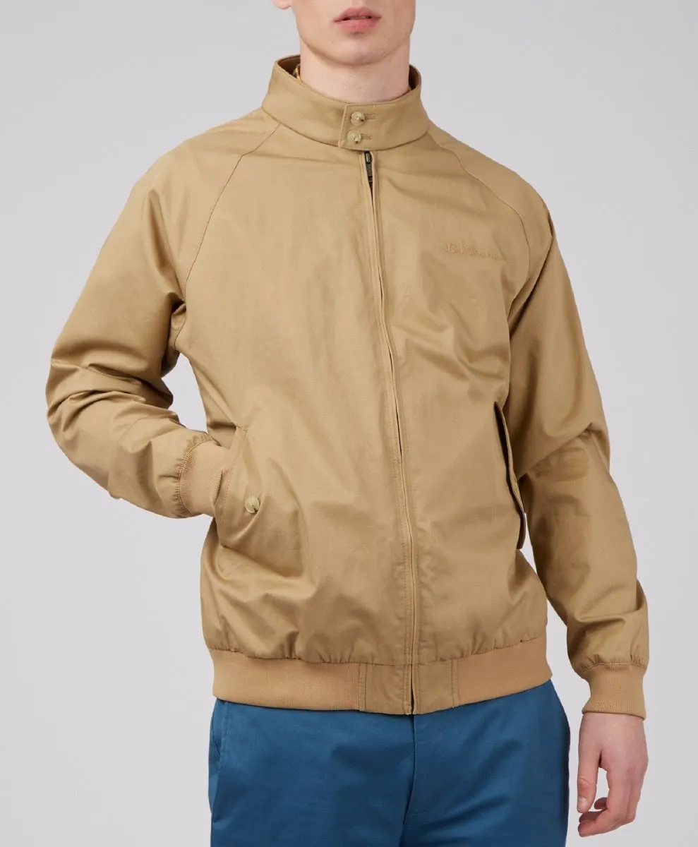 Casual Harrington Jacket by Ben Sherman Signature in Sand