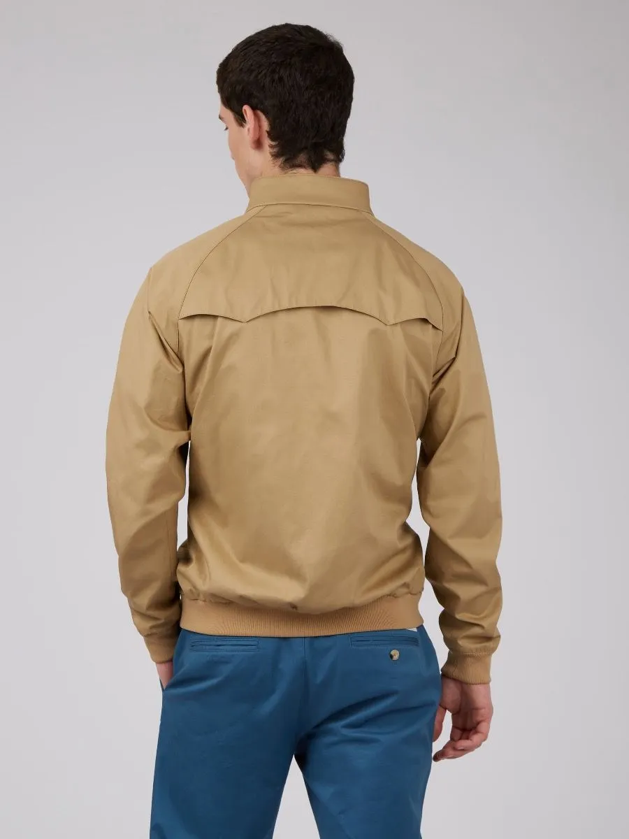 Casual Harrington Jacket by Ben Sherman Signature in Sand