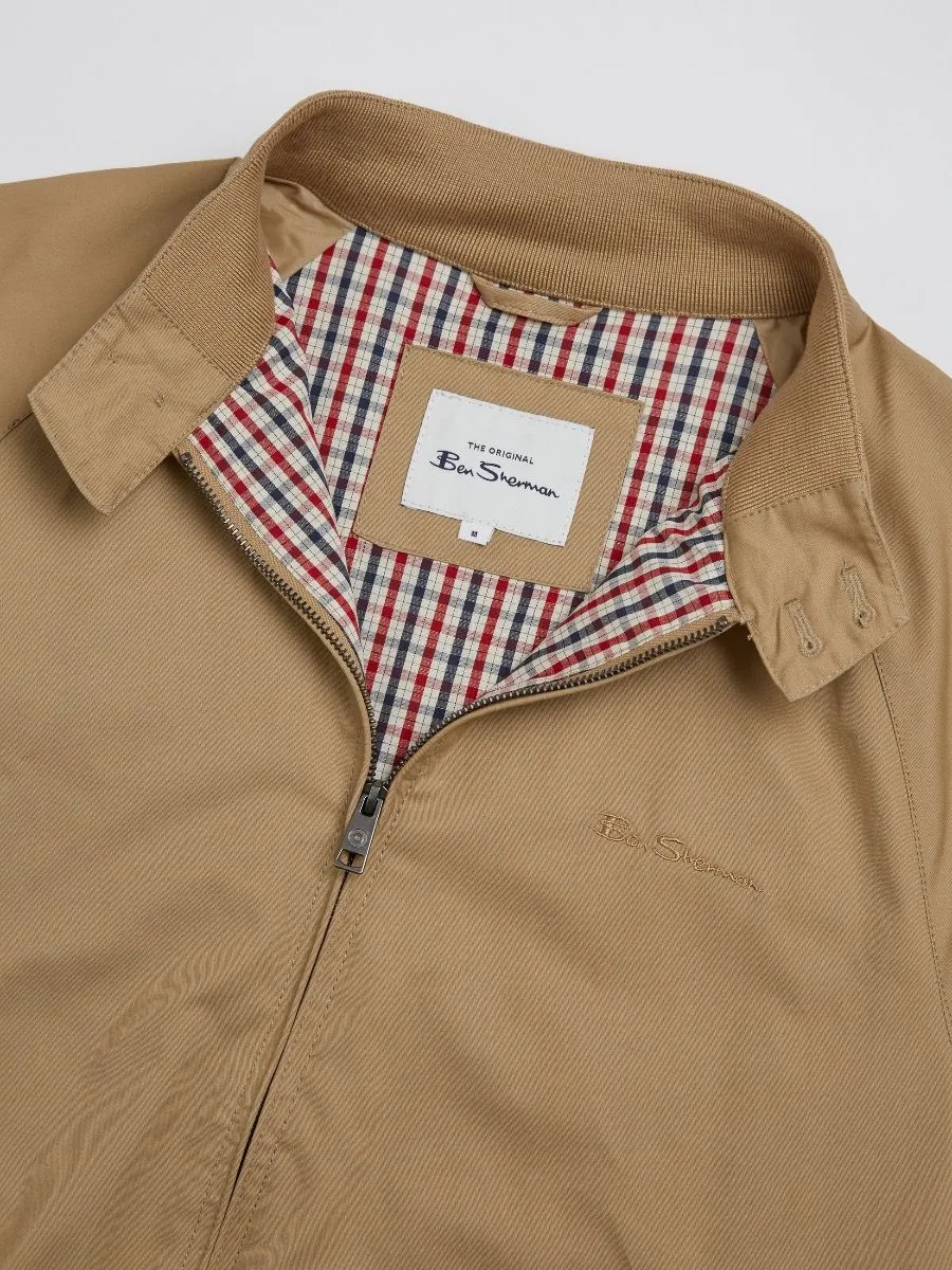 Casual Harrington Jacket by Ben Sherman Signature in Sand