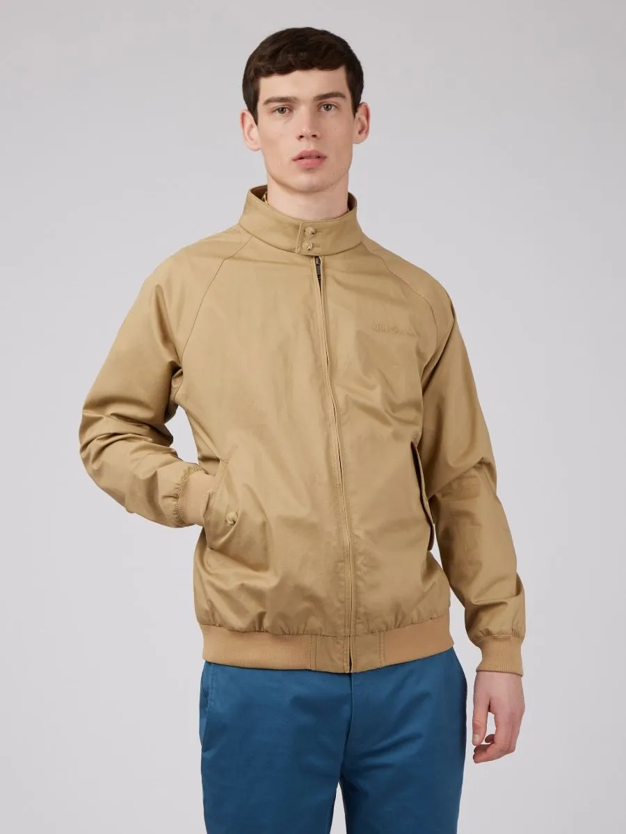 Casual Harrington Jacket by Ben Sherman Signature in Sand