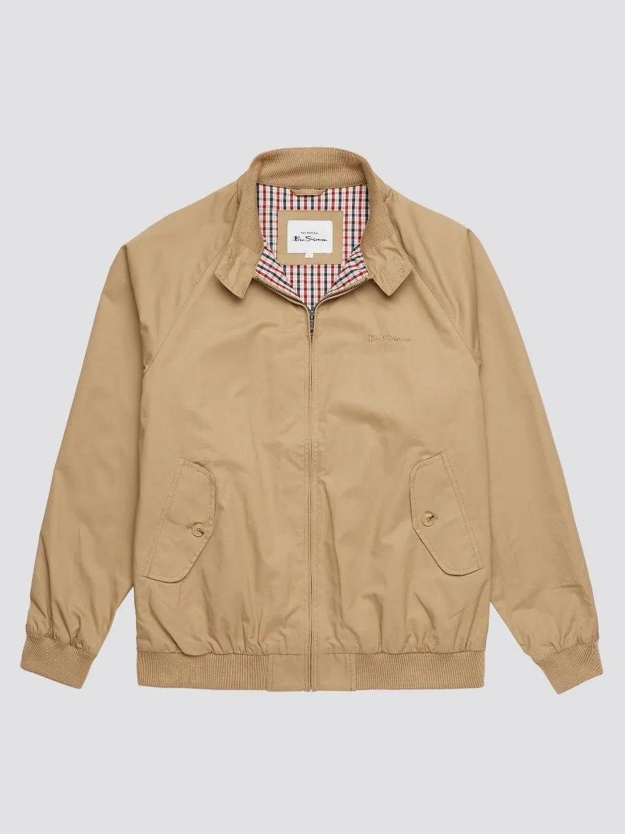 Casual Harrington Jacket by Ben Sherman Signature in Sand