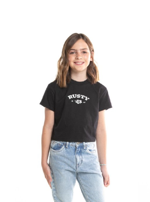 Black Classic Girls Mc Rusty Thriving Tee Shirt