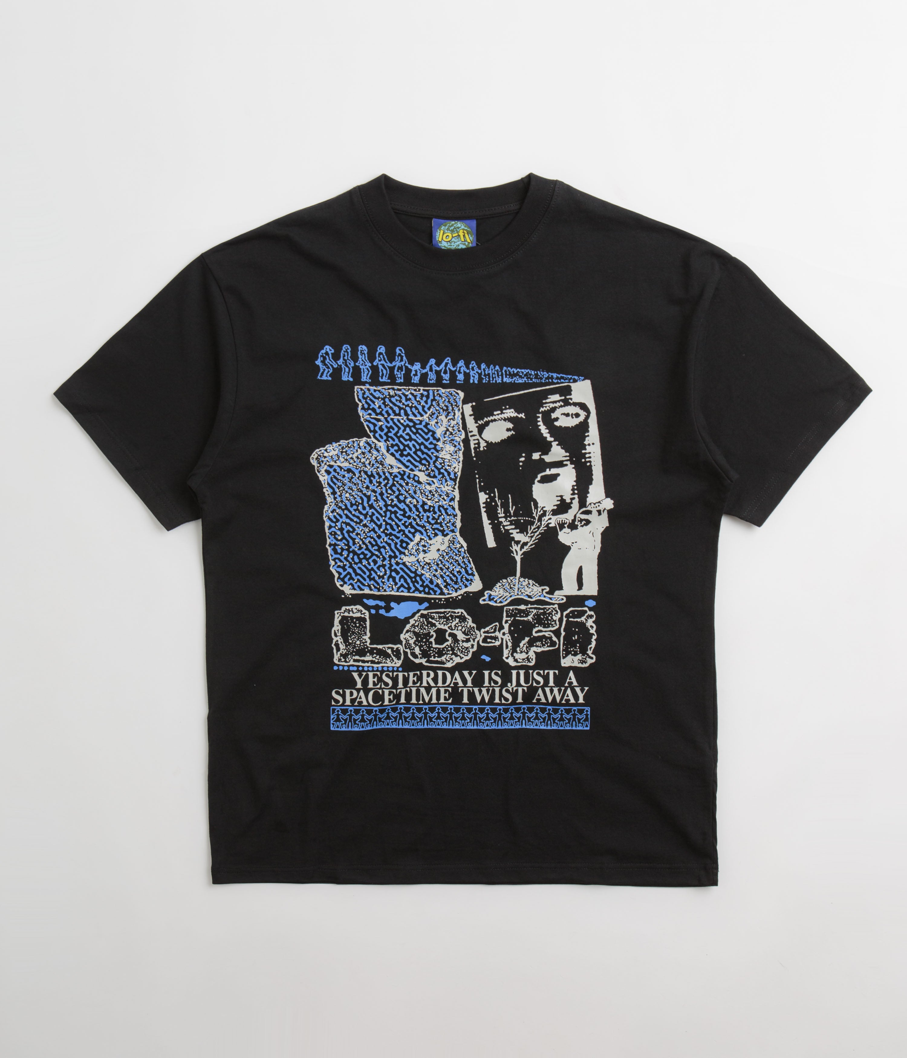 Black Lo-Fi Yesterday T-Shirt