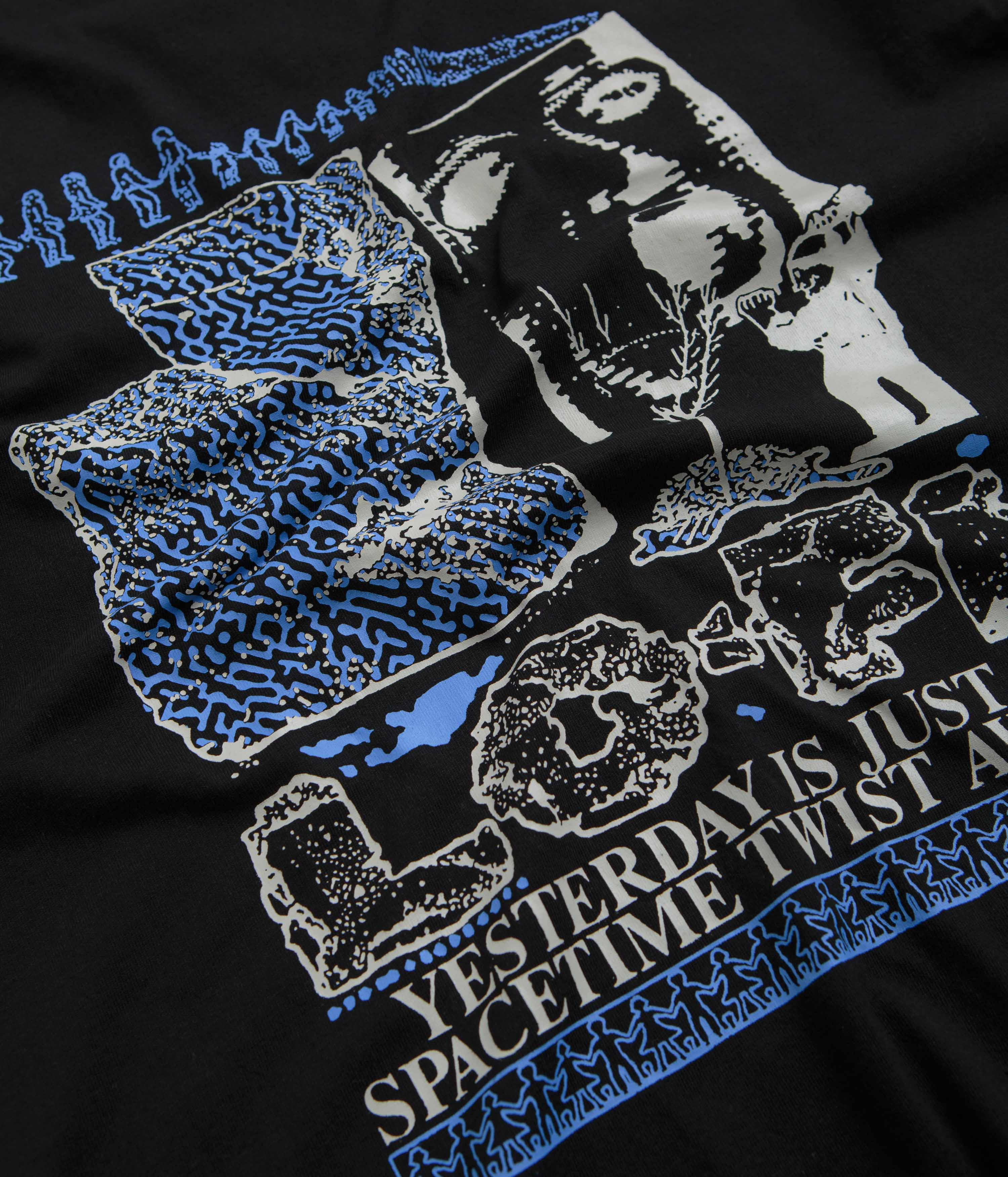 Black Lo-Fi Yesterday T-Shirt