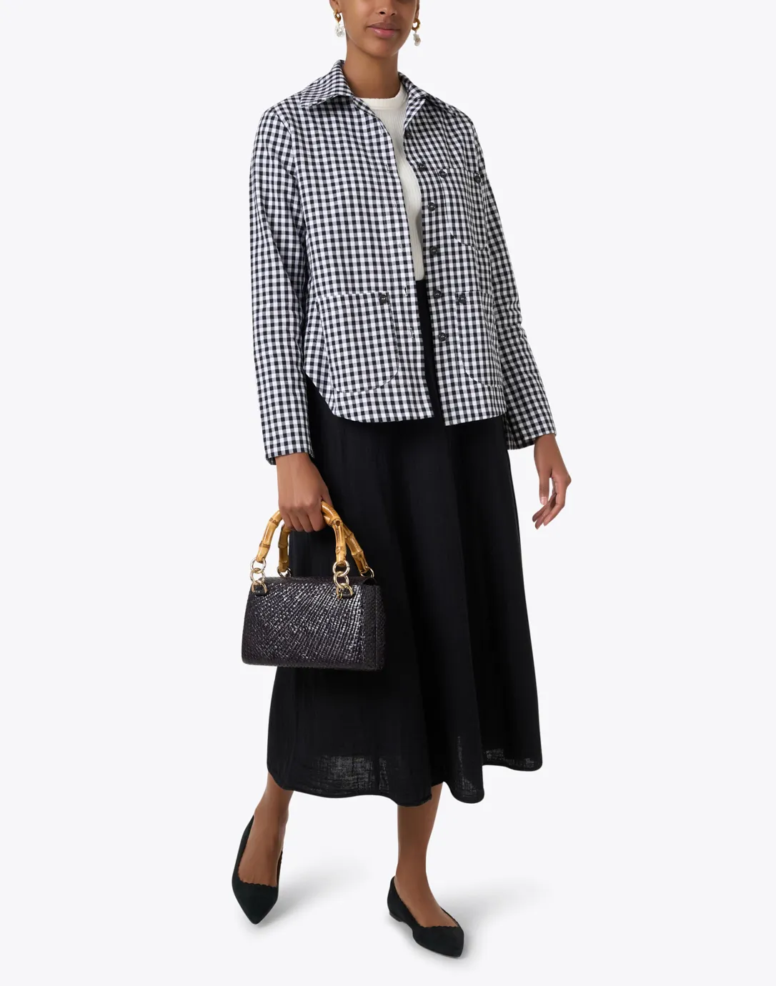 Black White Gingham Jacket