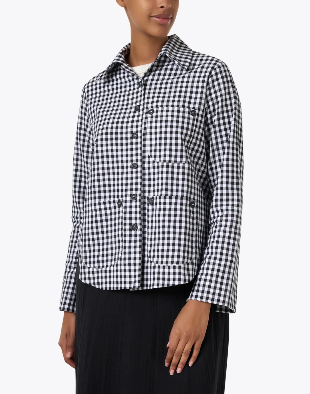 Black White Gingham Jacket