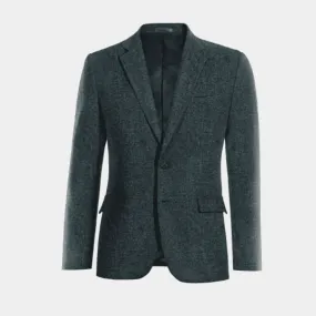  Blazer azul de donegal tweed slim fit