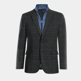  Blazer azul de tweed a cuadros edición limitada