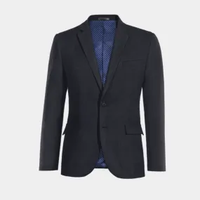  Blazer azul marino de Lana Merino super 100s slim fit