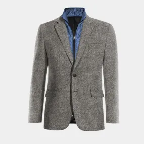  Blazer gris claro de donegal tweed edición limitada