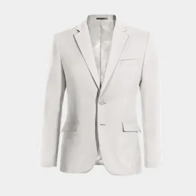  Blazer marfil elástica slim fit