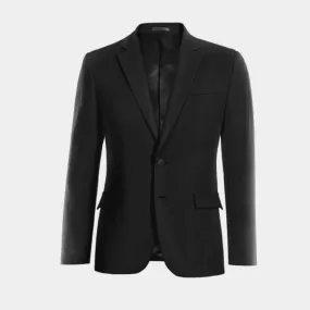  Blazer negra de Lana pura super 100s slim fit