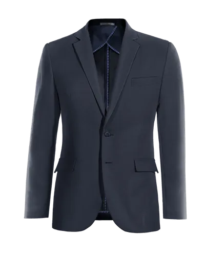  Blazer sin forro azul marino slim fit