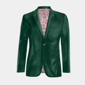  Blazer verde azulado de terciopelo edición limitada con parches