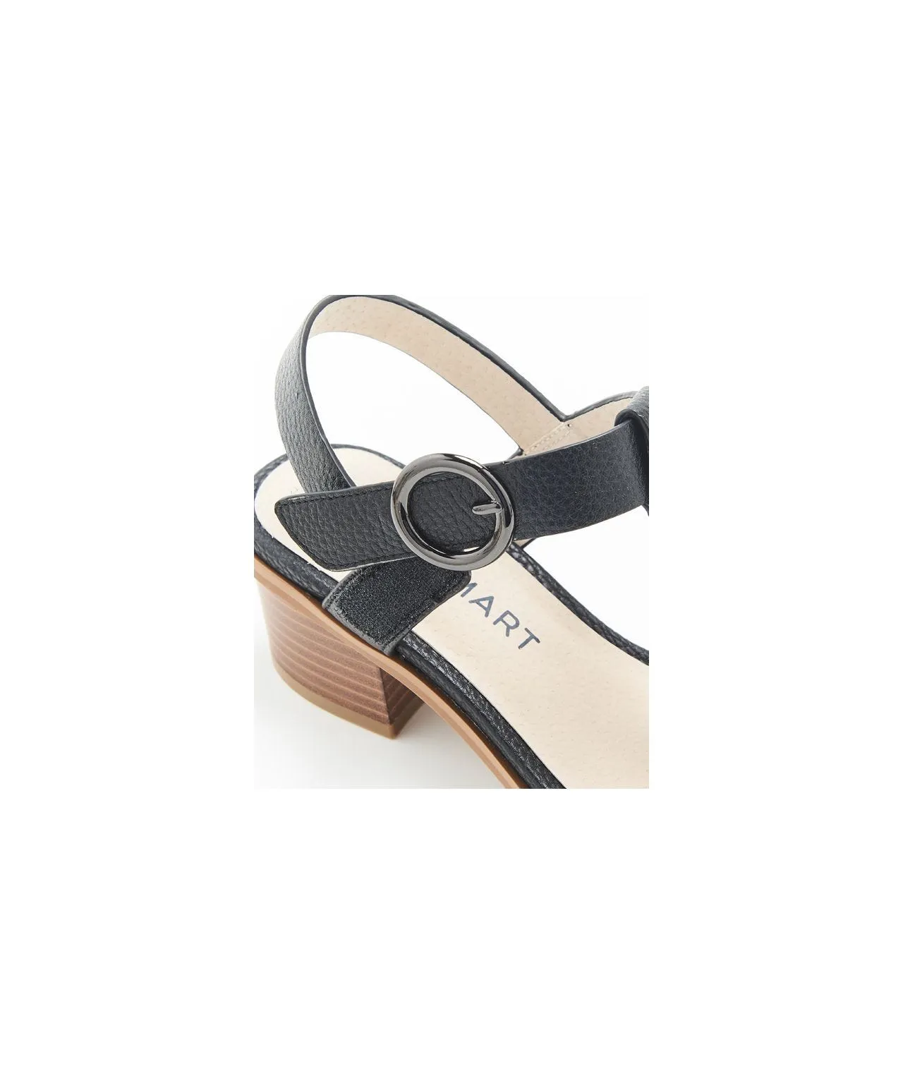 Block Heeled Leather Sandal