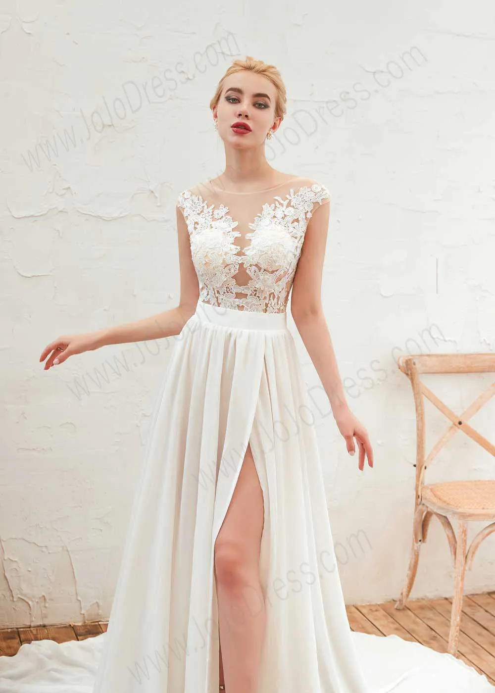 Lace Chiffon Boho Dress