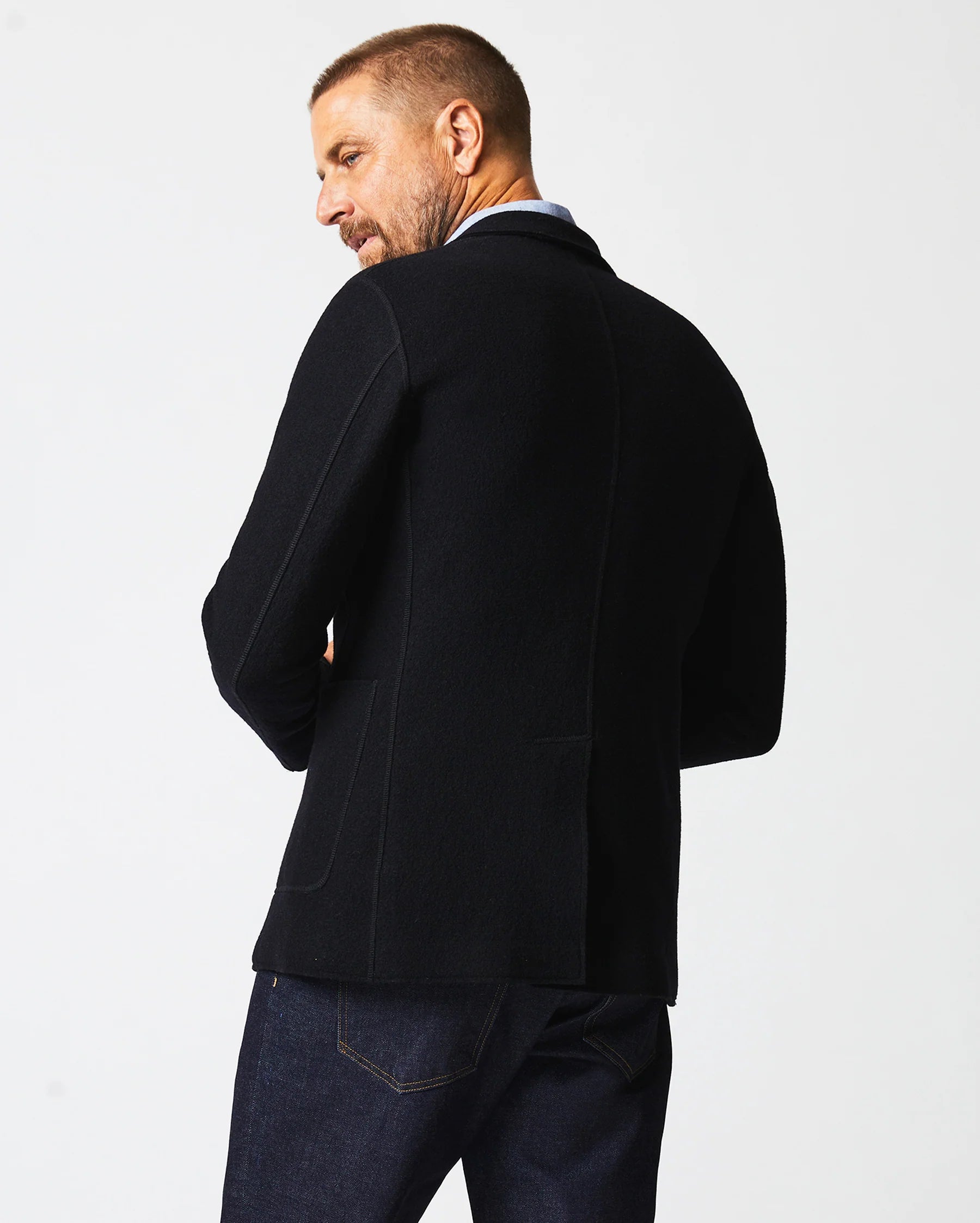 Boiled Wool Sport Coat - Google SEO friendly result: Top-quality boiled wool sport coat for men