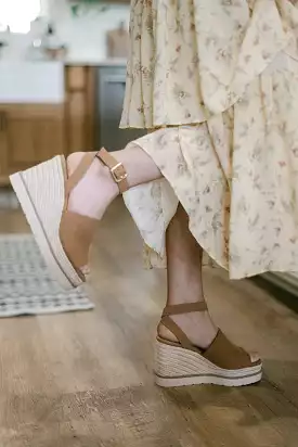 Brown Wedge Espadrille