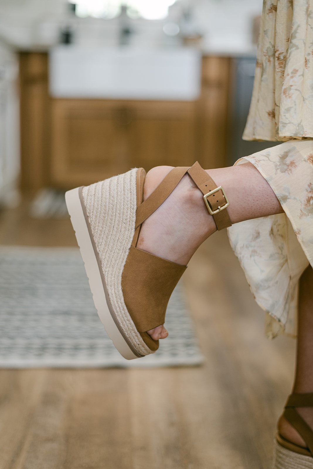 Brown Wedge Espadrille