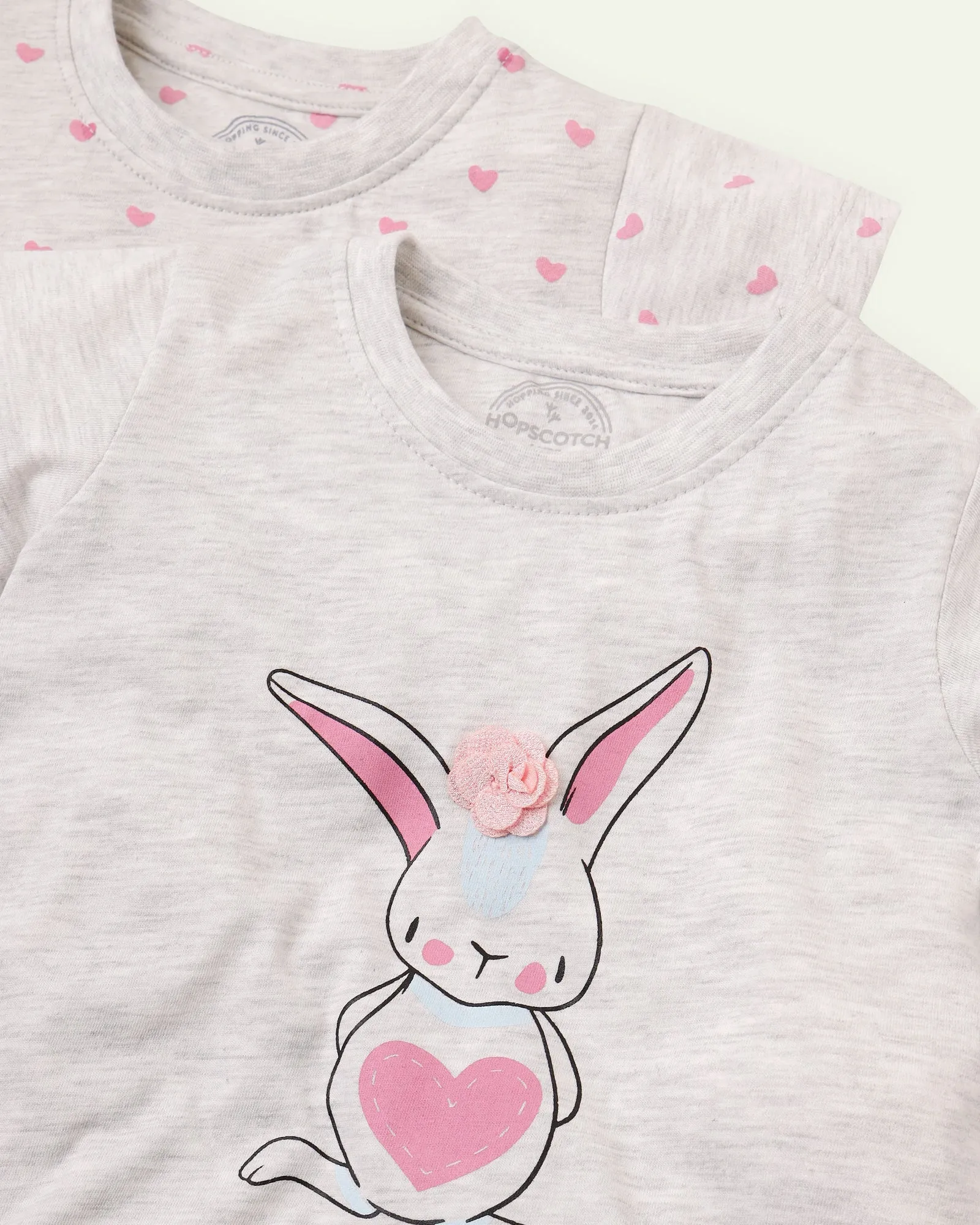 Bunny Hearts Tee Combo