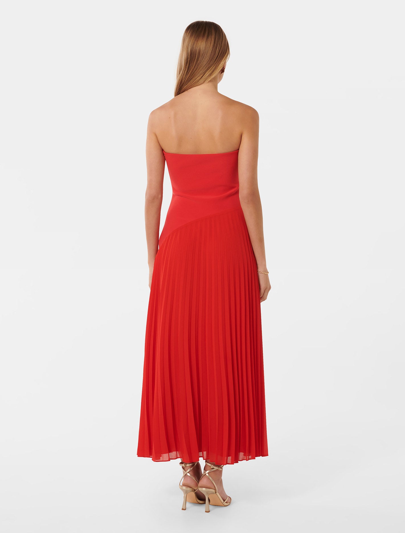 Capri Dress - Strapless Pleat Midi Dress | Shop Now