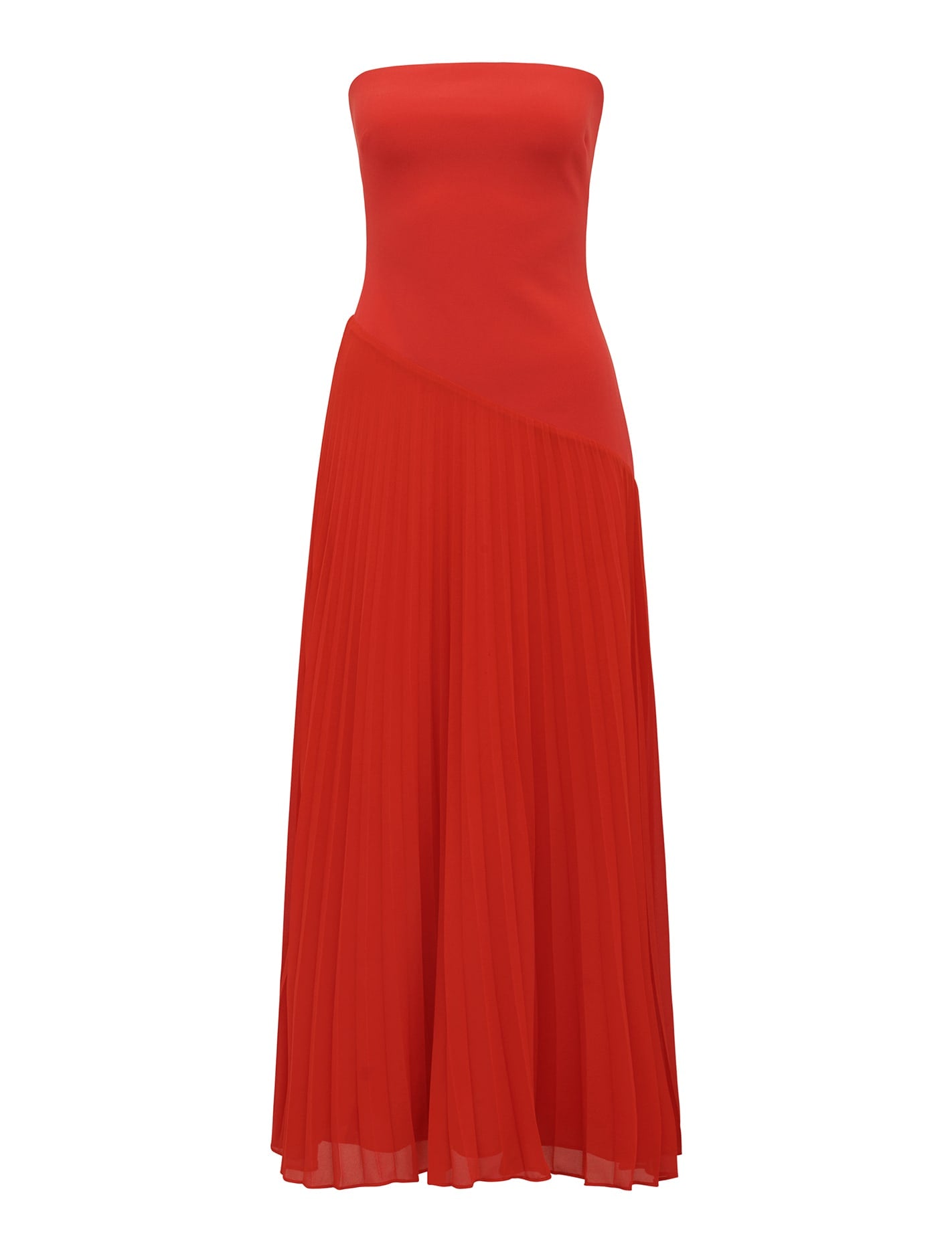 Capri Dress - Strapless Pleat Midi Dress | Shop Now