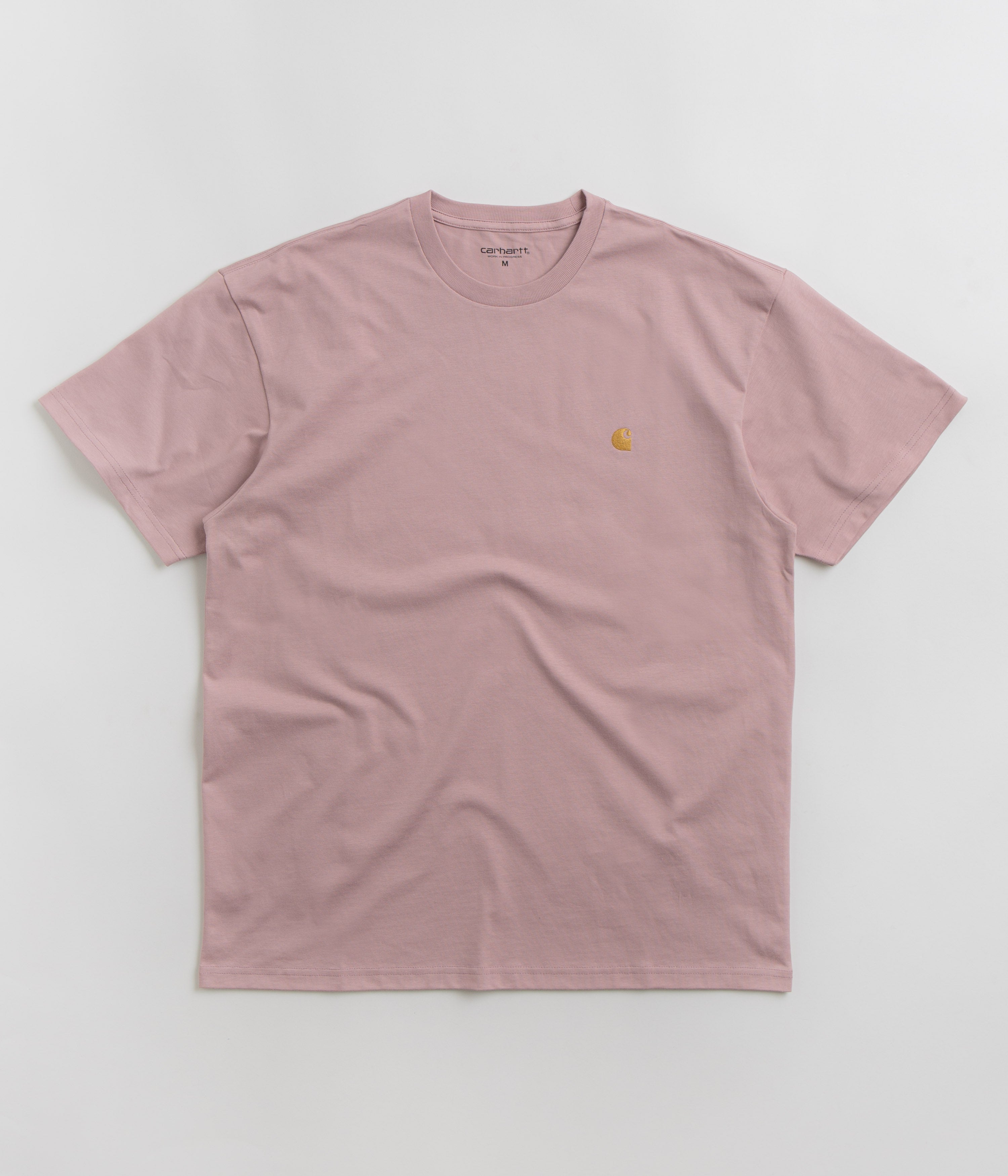 Carhartt Chase T-Shirt Pink Gold